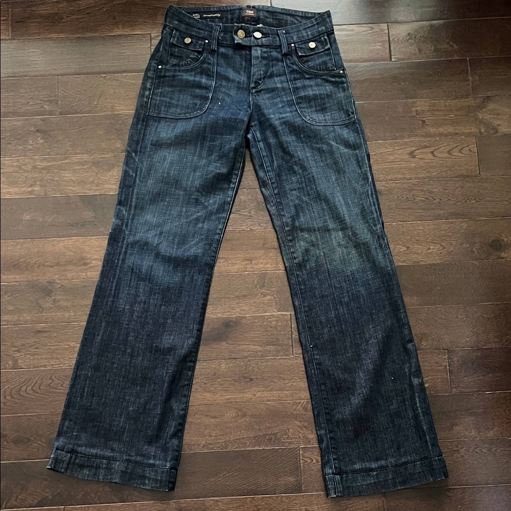 Citizens Of Humanity Dark Indigo Flare Jeans